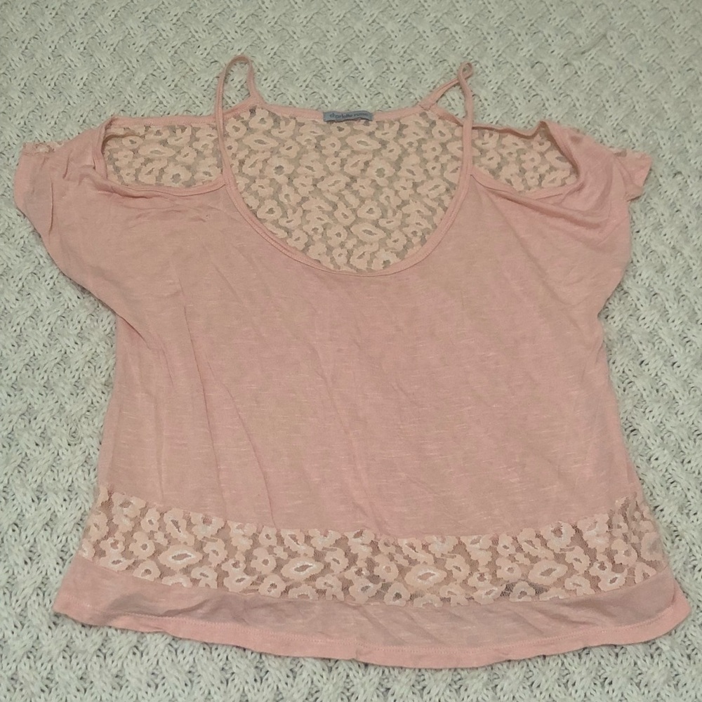 Cute pink casual top